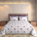 Royal Violet Meadow Bedsheet Set