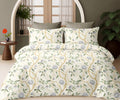 Green Floral Vine Quilt Cover Set