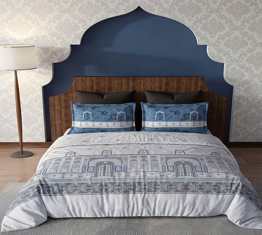 Royal Blue Palace Bedsheet Set