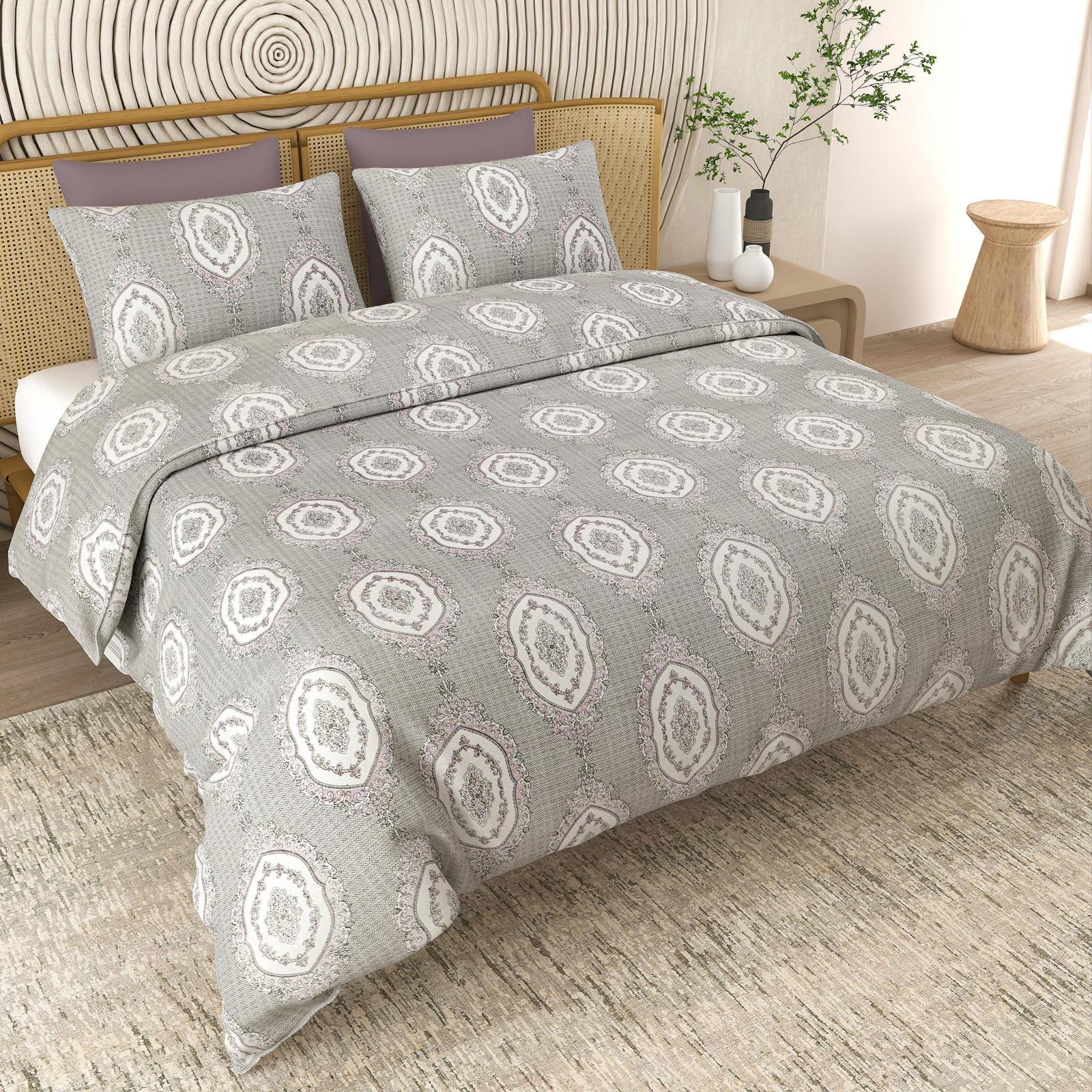 Silver Saanjh Aura Bedsheet Set