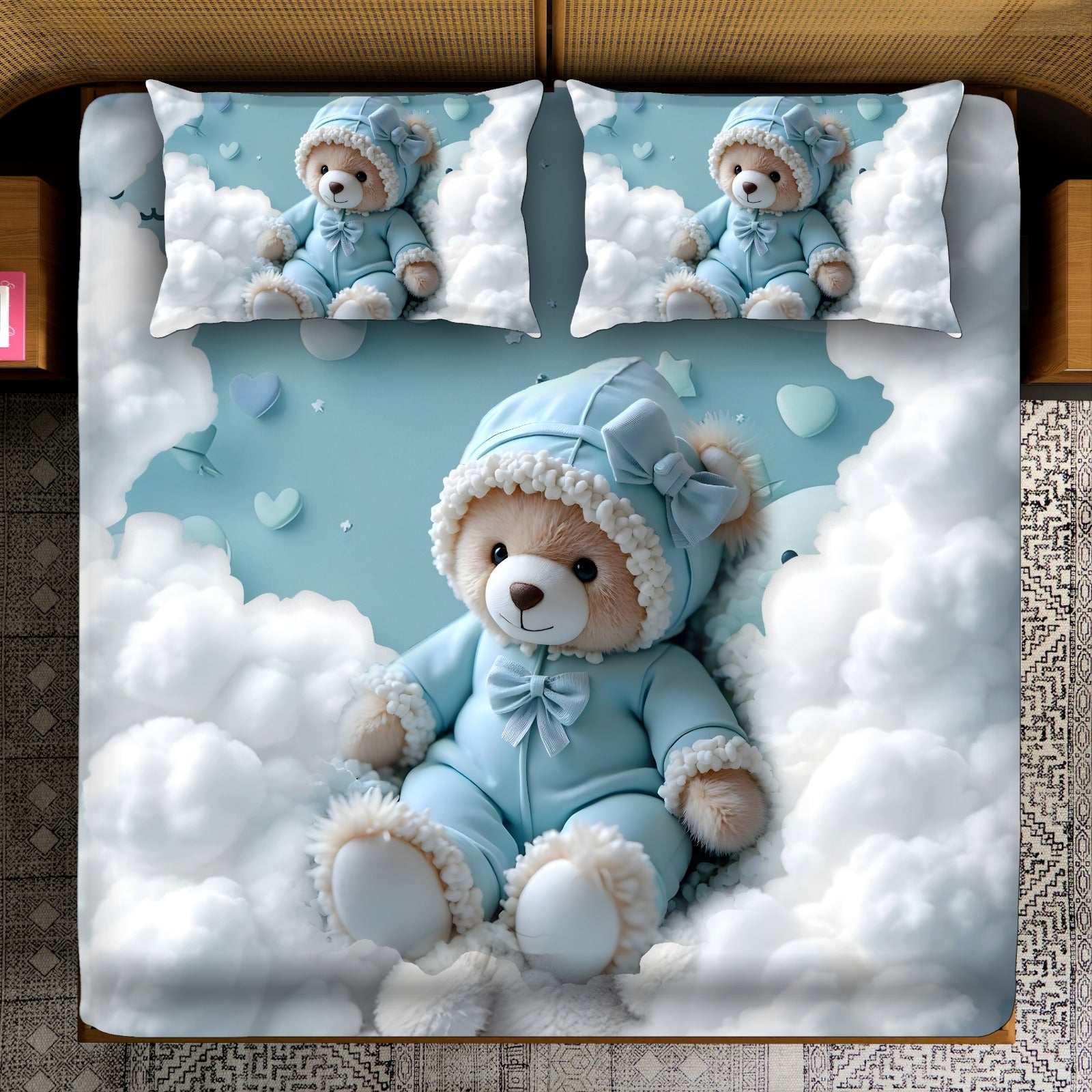 Cuddle Bear Dream Bedsheet Set